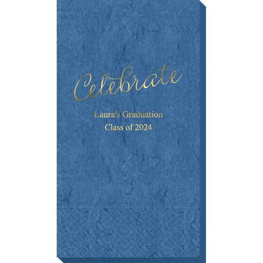 Expressive Script Celebrate Bali Guest Towels