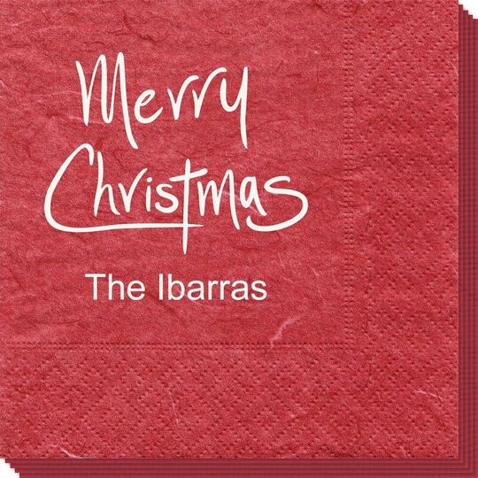 Fun Merry Christmas Bali Napkins