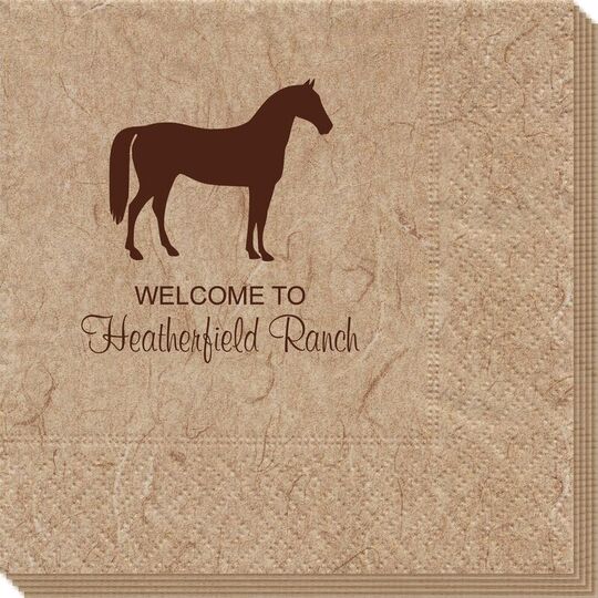 Horse Silhouette Bali Napkins