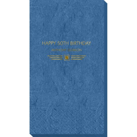 Modern Deco Scroll Bali Guest Towels