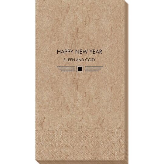 Modern Deco Scroll Bali Guest Towels