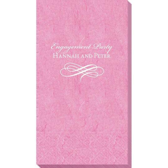 Scrolled Coronation Bali Guest Towels