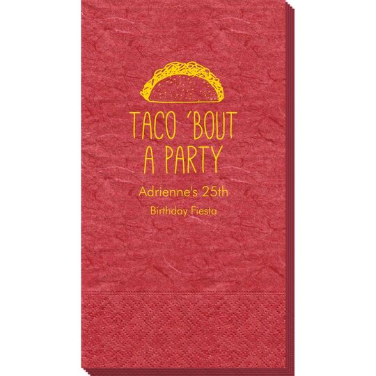 Taco Bout A Party Bali Guest Towels