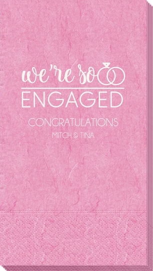 We're So Engaged Bali Guest Towels