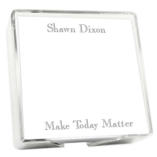 Aviator Memo Square with Holder
