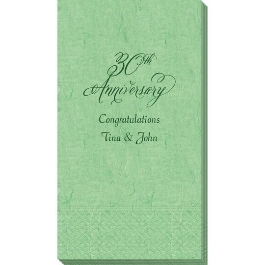 Elegant 30th Anniversary Bali Guest Towels
