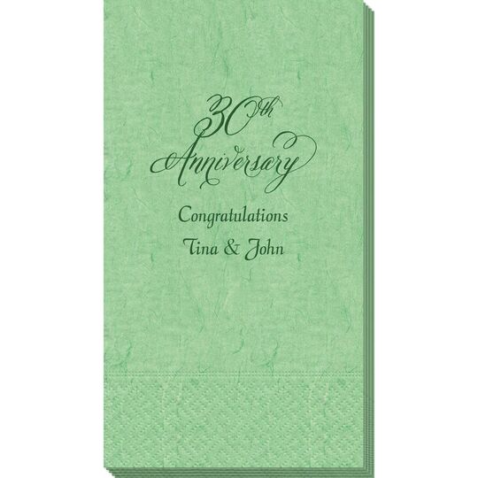 Elegant 30th Anniversary Bali Guest Towels