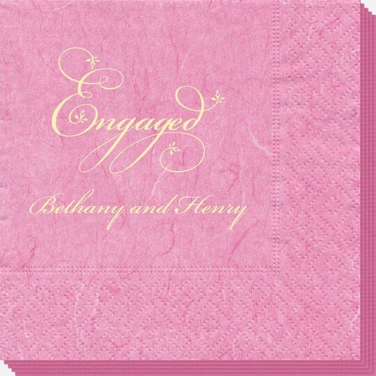 Elegant Engaged Bali Napkins