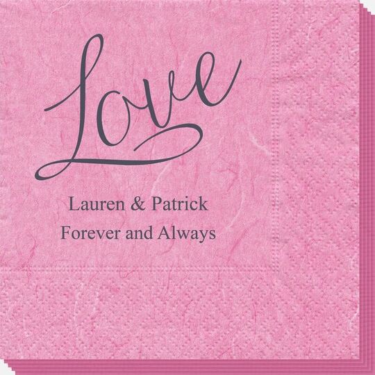 Expressive Script Love Bali Napkins