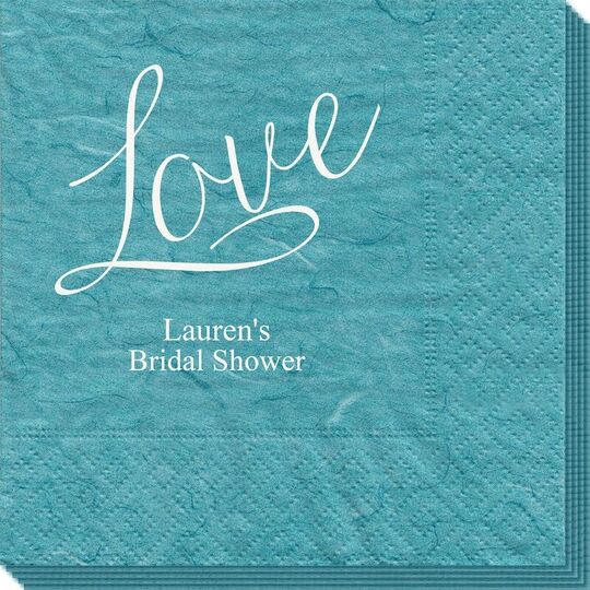 Expressive Script Love Bali Napkins