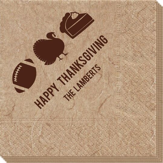 Football Turkey Pie Bali Napkins