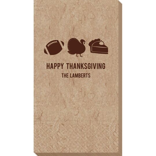 Football Turkey Pie Bali Guest Towels