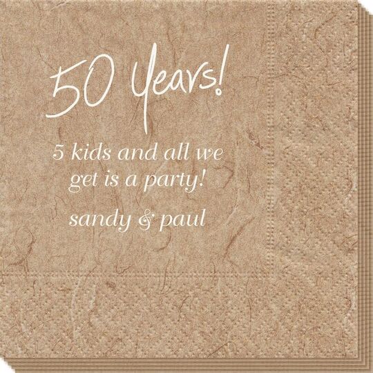 Fun 50 Years Bali Napkins