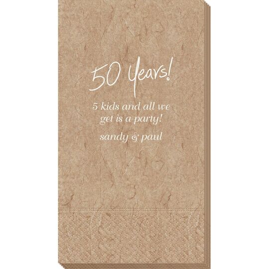 Fun 50 Years Bali Guest Towels