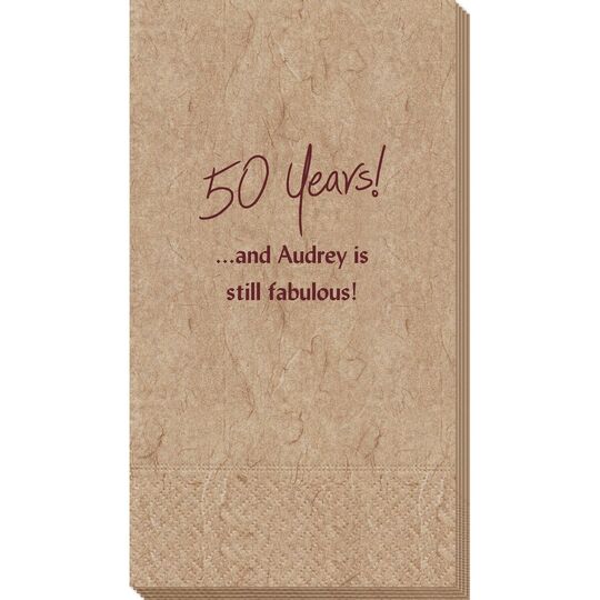Fun 50 Years Bali Guest Towels