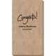 Fun Congrats Bali Guest Towels Image 2 of 3