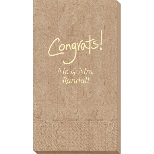 Fun Congrats Bali Guest Towels