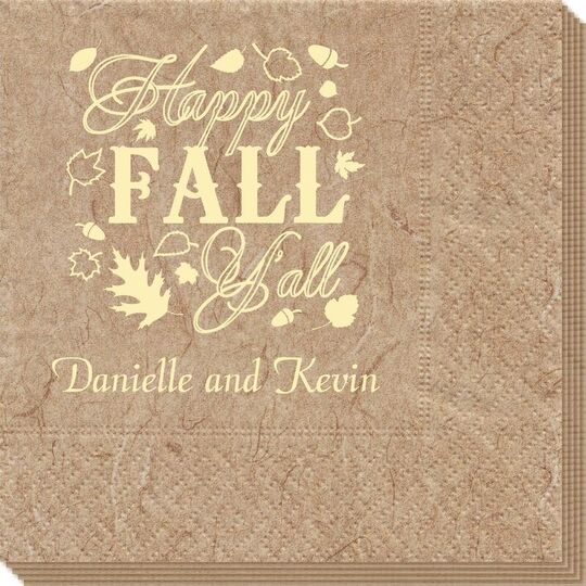 Happy Fall Y'all Bali Napkins