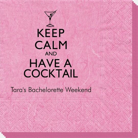 Keep Calm and Have a Cocktail Bali Napkins