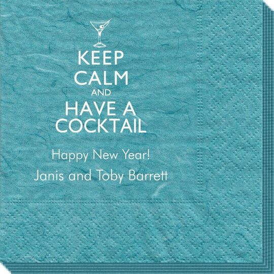 Keep Calm and Have a Cocktail Bali Napkins
