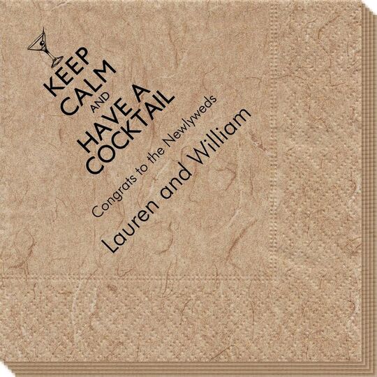 Keep Calm and Have a Cocktail Bali Napkins