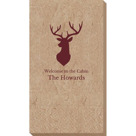 Mounted Buck Bali Guest Towels