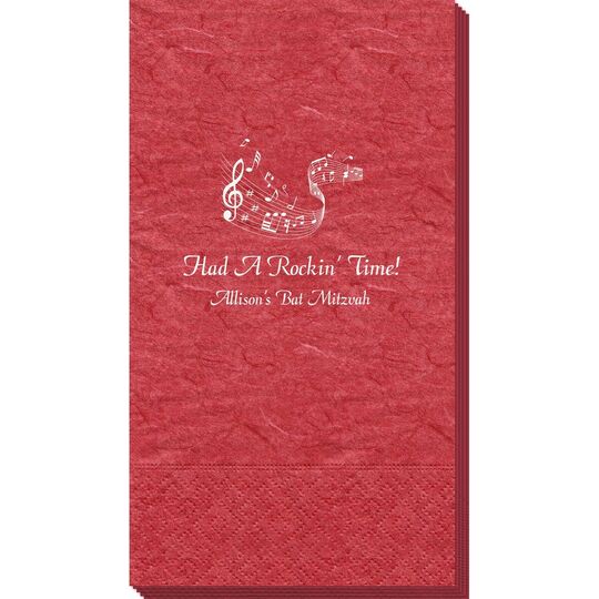 Musical Staff Bali Guest Towels