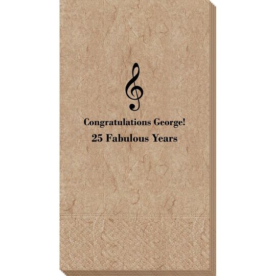 Treble Clef Bali Guest Towels