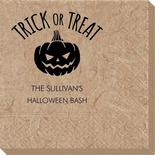 Trick or Treat Pumpkin Bali Napkins