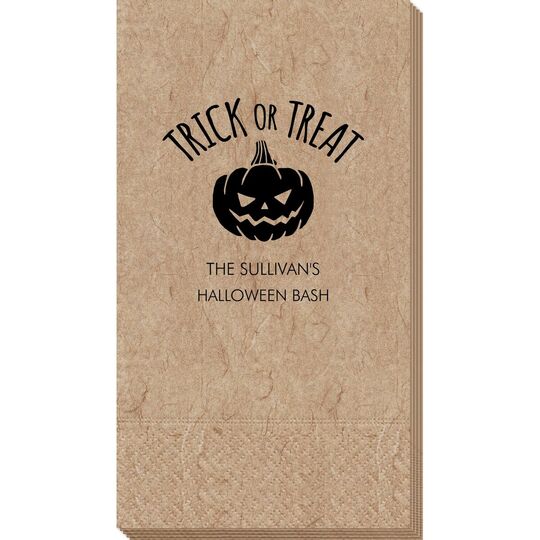 Trick or Treat Pumpkin Bali Guest Towels