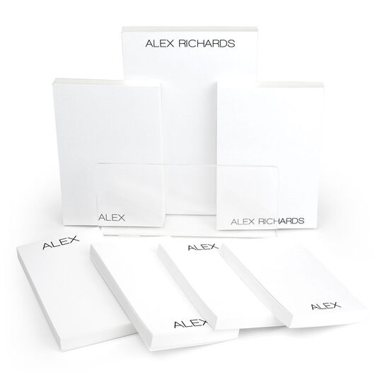 Modern Large Name Notepad Set (7 Pads)