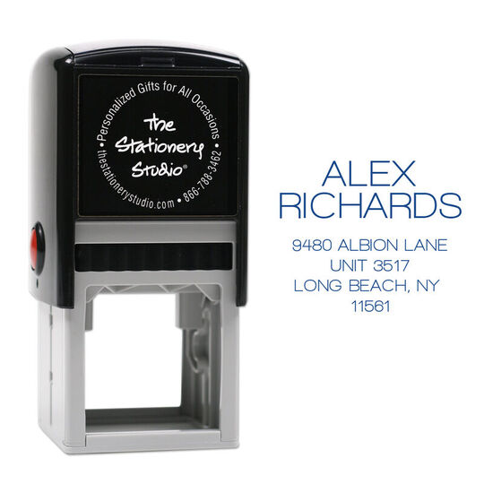 Modern Large Name Self-Inking Stamp