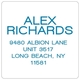 Modern Large Name Square Address Labels in a Jar Image 2 of 2