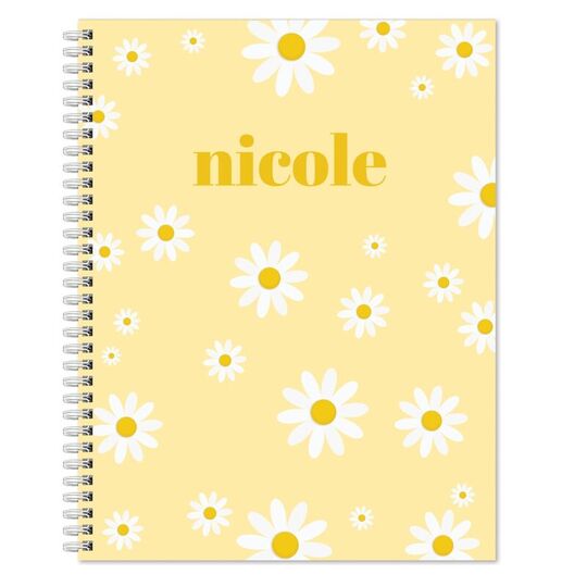 Daisy Spiral Notepad