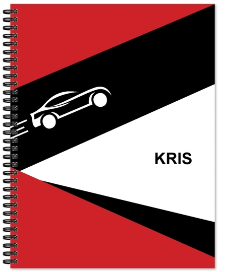 Sports Car Spiral Notebook