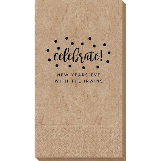 Confetti Dots Celebrate Bali Guest Towels