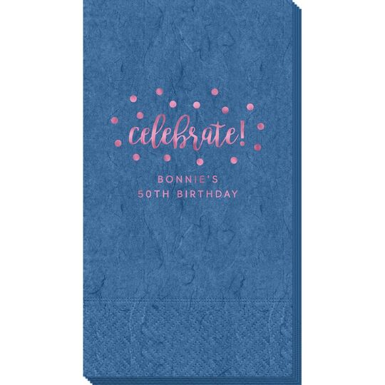 Confetti Dots Celebrate Bali Guest Towels