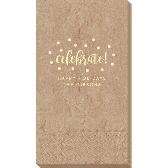 Confetti Dots Celebrate Bali Guest Towels