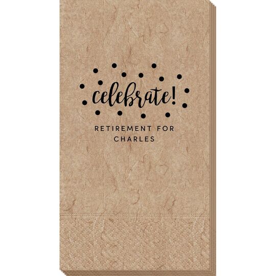 Confetti Dots Celebrate Bali Guest Towels