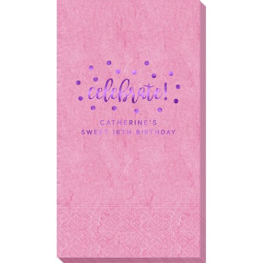 Confetti Dots Celebrate Bali Guest Towels