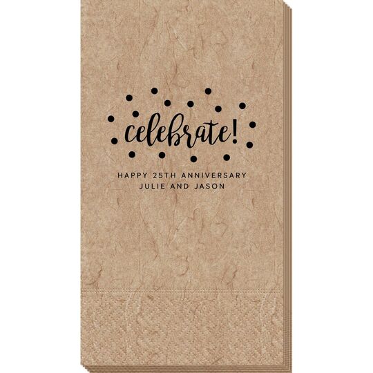 Confetti Dots Celebrate Bali Guest Towels