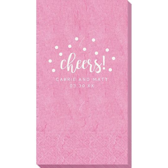Confetti Dots Cheers Bali Guest Towels