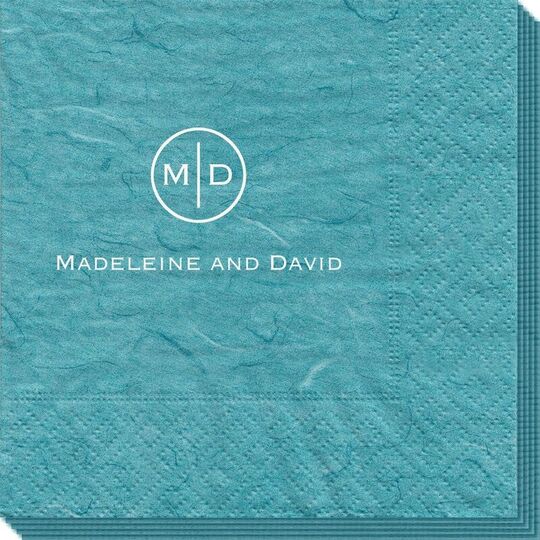 Circle Initials Bali Napkins
