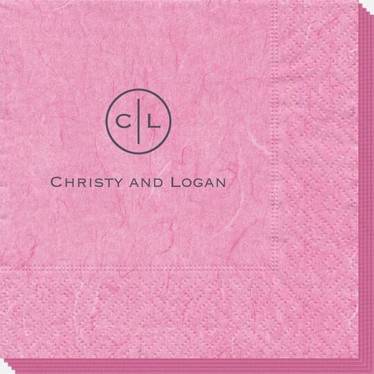 Circle Initials Bali Napkins