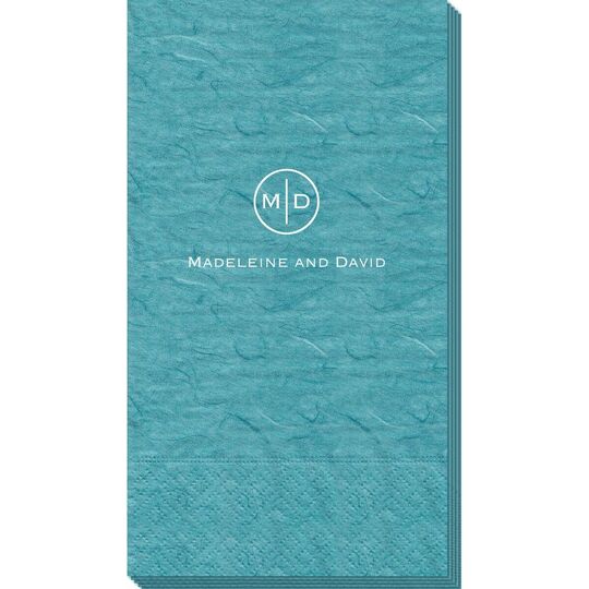 Circle Initials Bali Guest Towels
