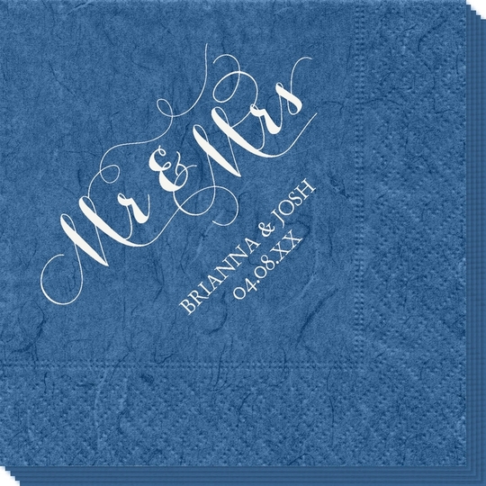 Scroll Mr & Mrs Bali Napkins