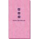 Star of David Row Bali Guest Towels Image 1 of 2