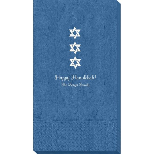 Star of David Row Bali Guest Towels