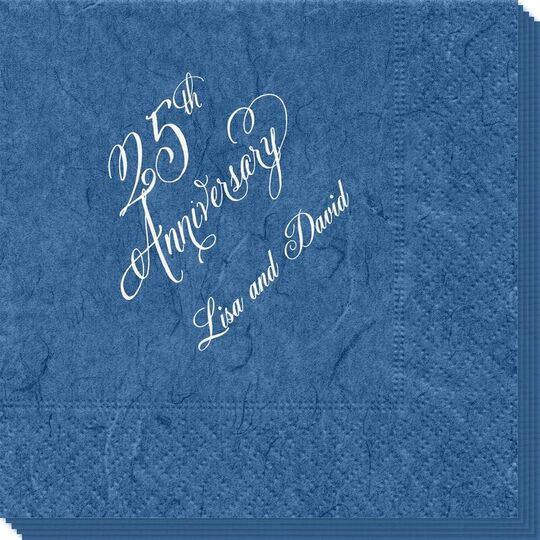 Elegant 25th Anniversary Bali Napkins