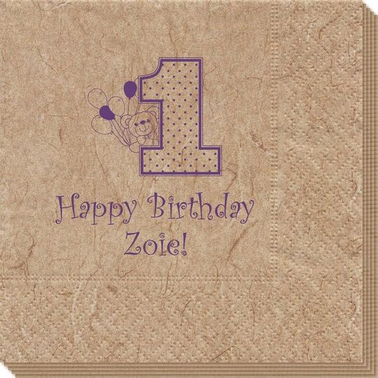 First Birthday Bali Napkins